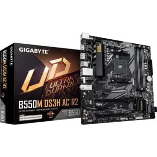 Placa Mãe Gigabyte B550M DS3H AC R2 DDR4 WI-FI…