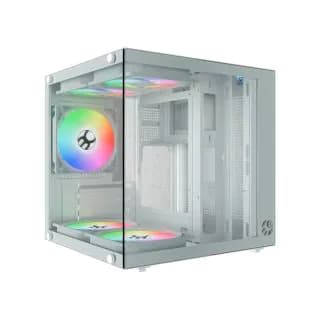 GABINETE GAMER BLUECASE LIFE BRANCO LATERAL DE…