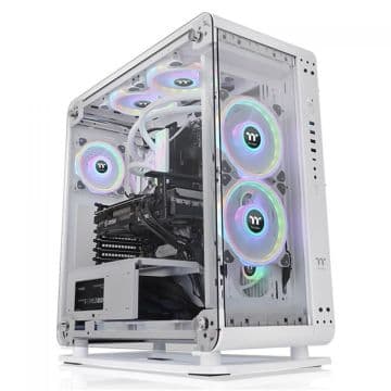 Gabinete Thermaltake Gamer Core P6 TG ARGB Snow s/ Fans Branco - CA-1V2-00M6WN-00
