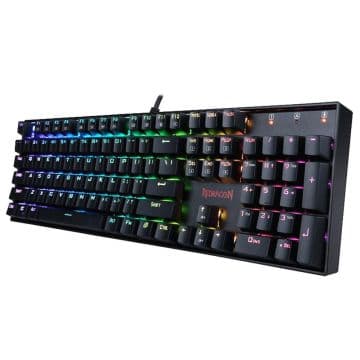 Teclado Mecanico Redragon Mitra RGB Preto Switch Brown - K551RGB-1 V2 (PT-BROWN)