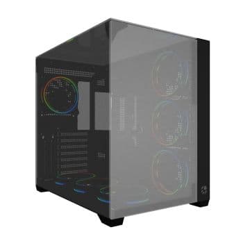 Gabinete Bluecase Gamer Grand Vegas Preto Lateral de Vidro Temperado S/ Fan - BG-059GRBBX