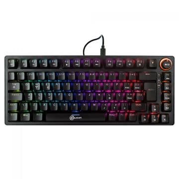 Teclado Mecânico Gamer Kalkan Blaze Pro RGB 75% Rainbow Switch Kalkan YH Brown Preto - KLK00016