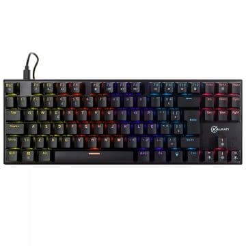Teclado Mecânico Gamer Kalkan Loki TKL Rainbow Switch Kalkan YH Brown Preto - KLK00014