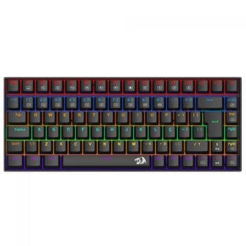 Teclado Mecânico Redragon Gamer Phantom Rainbow Switch Brown Preto - K629-KB (PT-BROWN)