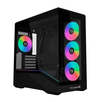 Gabinete Gamer Lian Li Redragon V100R Mini Preto C/ 4 Fans - OE809RX