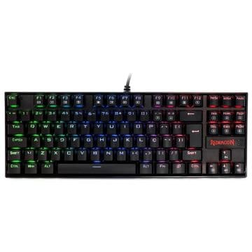 Teclado Mecânico Redragon Gamer Kumara RGB Switch Black - K552RGB-1 V2(PT-BLACK)