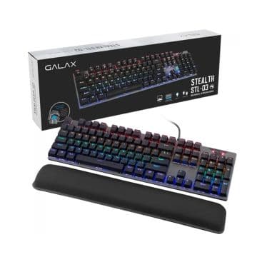 Teclado Mecânico Galax Stealthy Series STL-03 Switch Blue - KGS0314T1MR1BBK0