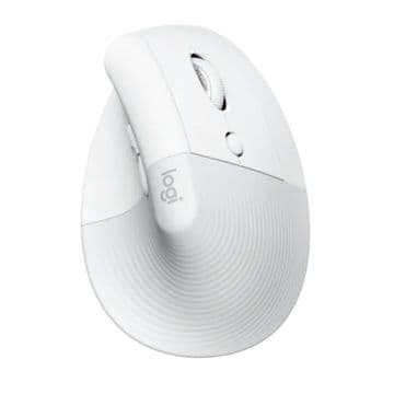 Mouse Logitech Lift Vertical Sem Fio Off White - 910-006469
