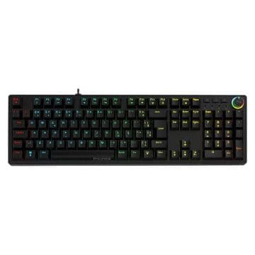 Teclado Mecânico PCYes Zecky Black Vulcan Switch Red Led Rainbow - PTZKBVRD