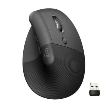 Mouse Logitech Lift Vertical Wireless Grafite - 910-006466